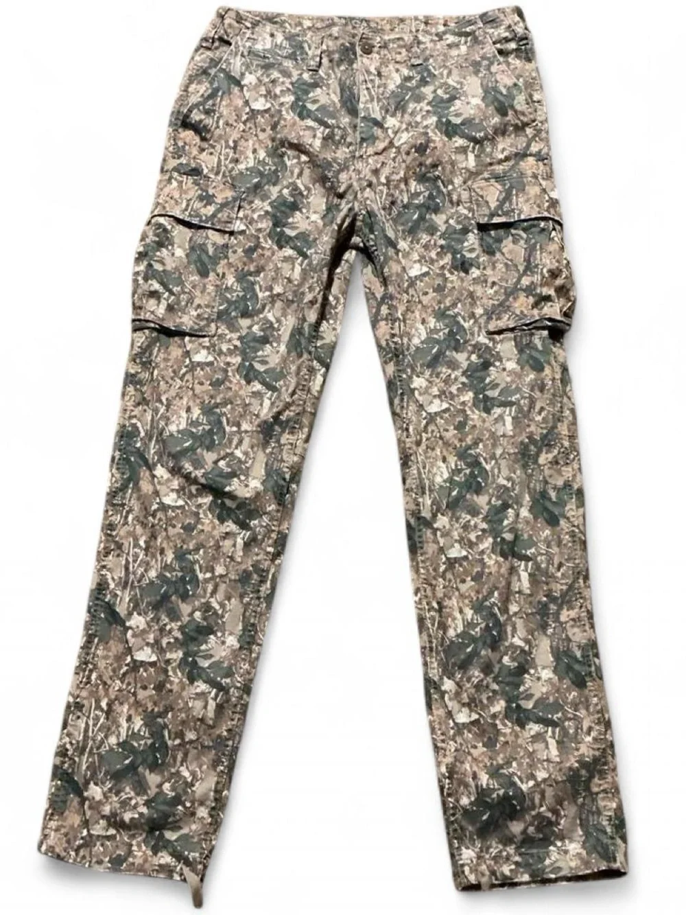 American Eagle Outfitters Men's Camo Cargo Pants - Green/Tan